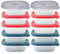 Neez Small Food Containers with Lids (10 Pack, 500ml) - BPA-Free Plastic Food Storage Containers with Lids - Stackable, Microwavable, and Freezer Safe Boxes for Meal Prep and Fridge Organization