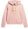 Superdry Sweat à capuche rétro pour femme avec logo pailleté, Rose pâle vintage, 36