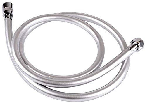 Manguera Ducha,Manguera De Ducha Baño de PVC flexible de ducha Smooth hotel de alta presión Conector giratorio de plata flexible Tubos