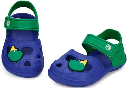 Sandalias para Unisex Niños Niñas Verano Ligero Zapatillas de Playa y Piscina Sandal, Azul Oscuro, 29/30 EU, Etiquetas 180