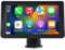 Carplay Inalámbrico para Automóvil, Portátil para Apple Carplay para Android Auto Car Stereo 7in, Receptores de Audio para Automóvil Double DIN con Cámara de Respaldo AHD,