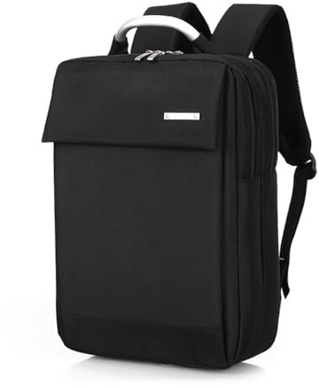 Zaino per computer portatile da 15,6, multifunzione, convertibile, per uomini e donne, impermeabile, ideale per lavoro, scuola, viaggi, Nero , L
