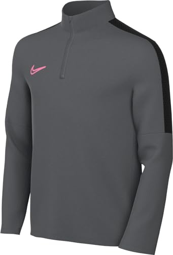 Nike Unisex Kinder Sweatshirt Dri-Fit Academy23 Drill Top Br, Iron Grey/Black/Sunset Pulse, DX5470-069, M