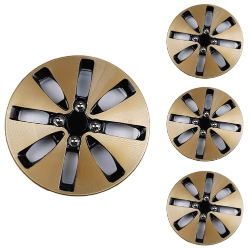 WOFDALY Nabenkappen 13-Zoll-Radkappen, Starke Und Robuste Radkappen, 4Er-Set Erhältlich,Gold