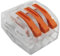 10 Pcs 3 Way Lever-Nut, Wire Connector Assortment Conductor Compact Wire Connectors Lever Conductor Terminal Block Wire Push Cable Connector