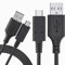 Cavo di ricarica USB tipo C da 2 m + 3 m per Amazon Kindle Fire HD 10 (9a generazione), Fire HD 8 (10a generazione), Fire HD Plus (10°) e tablet Fire HD 8 Kids Edition, Samsung A33 5G M23 M33 M53 M13