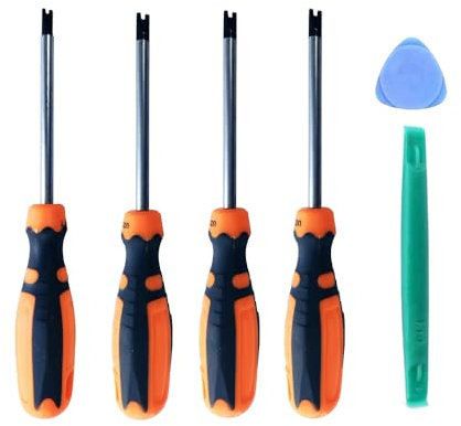 Fongmore Lot de 4 tournevis U type fourche U 1,7 mm 2,0 mm 2,3 mm 2,6 mm Kit de tournevis antidérapant de précision avec outil à main magnétique multifonction