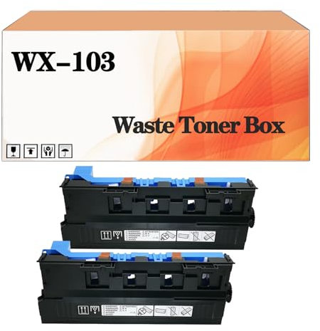 UWYNCS WX-103 A4NNWY1 Resttonerbehälter Kompatibel Für Konica Minolta Bizhub 224e 284e 308 364e C224 C224e C258 C284 C308 C364 C368 C454 C454e C458 C554 Drucker (40.000 Seiten Ergiebigkei 2Pack