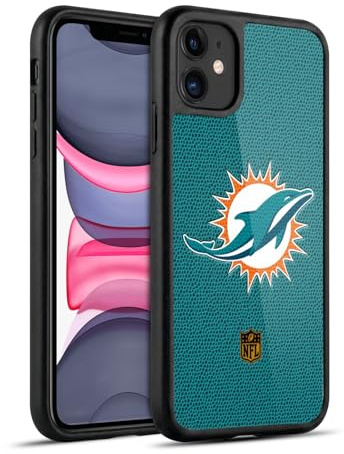Head Case Designs Offizielle NFL Fussball Miami Dolphins Logo Gel Armour Hülle [Militärischer Schutzgrad] kompatibel mit Apple iPhone 11