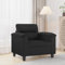 Youuihom Sessel Schwarz 60 cm Kunstleder Sofa Wohnzimmer Schlafcouch Outdoor Sofa Küchensofa für Esszimmer Jugendzimmer Wohnzimmer Küchen