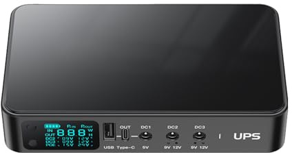 YIGZYCN Routers Wifi Portable Uninterrupted Power Supply Energy Backup 5V 9V 12V Adjustable Voltages Power Supply 3x5.5x2.1mm For Modem Wifi Routers Battery Backup For Electronics