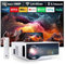 Neuer Beamer,4K-Unterstützung 5G WiFi projektor mit 20000 Lumen 300 Display Am Abend Outdoor Beamer Heimkino, kompatibel mit Smartphones/TV-Stick/PS5 /USB