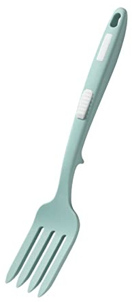 Práctico tenedor de cocina grande, multifunción, antiadherente, para mezclar, utensilios de cocina, textura de silicona para silicona