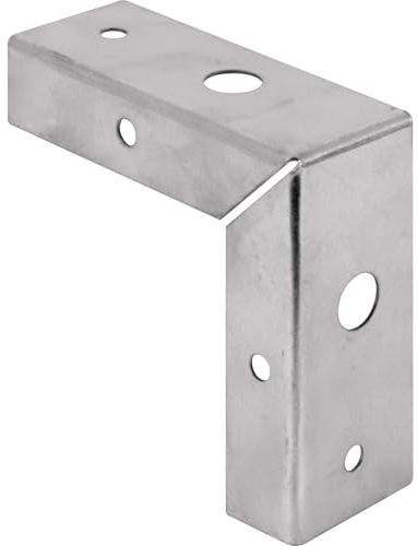 Prime-Line N 7195 1-3/8 in. Stamped Steel Constructed Bi-Fold Door Corner Repair Bracket (2 Pack)