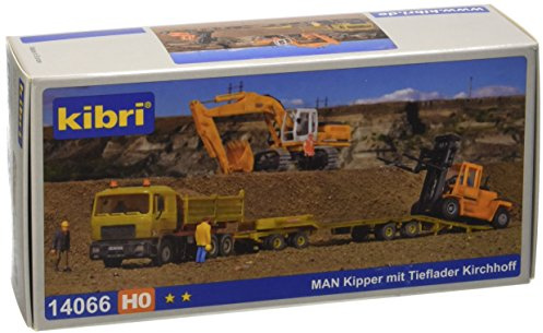 Kibri 14066 - H0 MAN Kipper mit Tieflader Kirchhoff