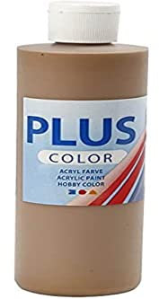 Creativ 39403 Plus Color Peinture acrylique pour loisirs créatifs Marron clair Flacon de 250 ml