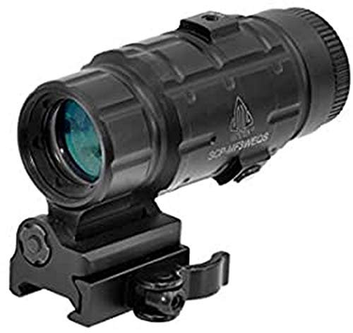 UTG Erwachsene Vergrößerung 3X klappbar Red Dot, schwarz, One Size
