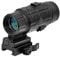 UTG Erwachsene Vergrößerung 3X klappbar Red Dot, schwarz, One Size