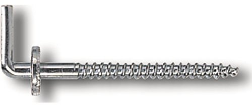 SECOTEC Schraubhaken gerade mit Holzgewinde | mit Scheibe/Beffe | 4,4x68 mm | verzinkt | 2 Stück