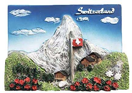 3D Jungfrau Schweiz Kühlschrank Kühlschrankmagnet Tourist Souvenirs Handgemachte Harz Handwerk Magnetische Aufkleber Home Küche Dekoration Reise Geschenk