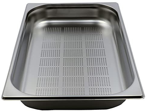 GN 1/1 Gastronormbehälter GN-Behälter Edelstahl 8,5 Liter Tiefe 65mm GELOCHT