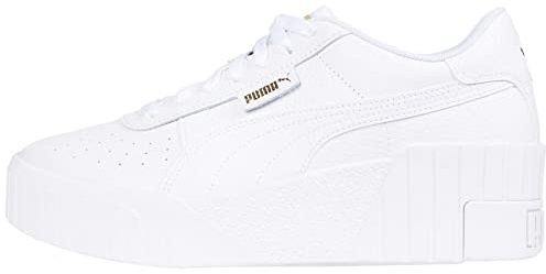 Puma Women's Cali Wedge Puma White/Puma White 7.5 Medium