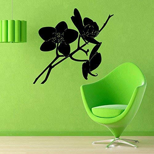 Branche Amovible Stickers Muraux Orchidée Fleurs Mur Chambre Décor Art Vinyle Autocollants Étanche Pour Être 59 * 63Cm