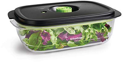 FOODSAVER 2129973 Conservar y marinar 10 tazas de sellado al vacío – Contenedor para marinar rápido o congelador y almacenamiento de despensa, transparente