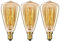 Aidencor E14 Vintage Edison Light Bulb 40W Dimmable Screw Candle Bulb Decorative Retro Filament Light Bulb ST48, Pack of 3