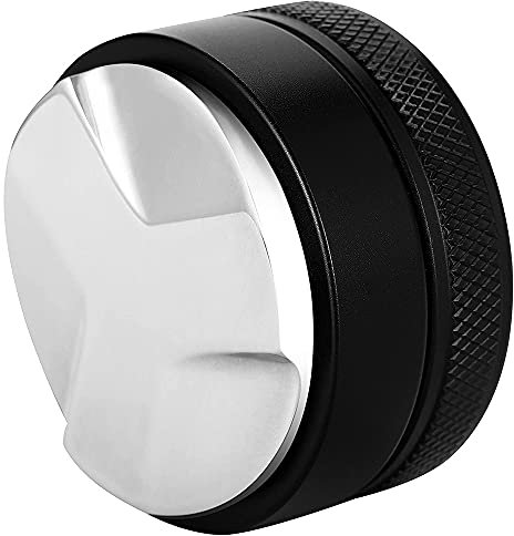 ANCLLO 51mm Coffee Distributor, 3 Angled Slopes Adjustable Palm Tamper Fits 51mm Delonghi Dedica Portafilter- Professional Espresso Distributor Leveler Tool