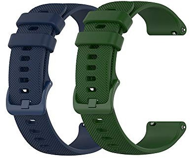 Yeejok Correas de silicona de 0.866 pulgadas compatibles con Fossil Gen 6/5E de 1.732 pulgadas/Gen 5 LTE/Carlyle/Garrett/reloj inteligente Julianna para mujer, correa de repuesto para reloj deportivo