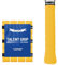 G-Lueck 12er Set Tennis Griffband TALENT GRIP | 0,60mm Stärke | Overgrip für Squash Badminton Schläger & Kicker inkl. selbstklebendes Abschlußband | sehr griffig, Anti-Rutsch (Sonnengelb)