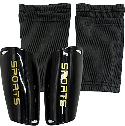 SZXMDKH Fußball-Schienbeinschoner Set, Kinder & Erwachsene, Schwarz, S (ohne spezifische Abmessungen), Fußball, Schienbeinschoner