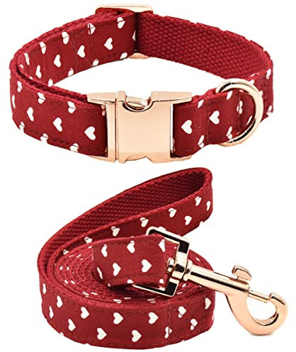 Bubblepup Hundehalsband und Leine, bequem, verstellbar, für kleine, mittelgroße und große Hunde, Welpen-Hundehalsbänder