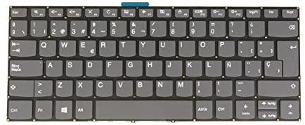 Teclado Español para Lenovo Ideapad S340-14IML, S340-14API, S340-14IWL, V130-14igm, V130-14ikb, V330-14ARR PC4C-SP Gris - AzubayCom