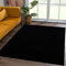 SANAT Kurzflor Teppich Wohnzimmer - Uni Modern Teppiche fürs Schlafzimmer, Arbeitszimmer, Büro, Flur, Kinderzimmer und Küche - Schwarz, 160 x 230 cm