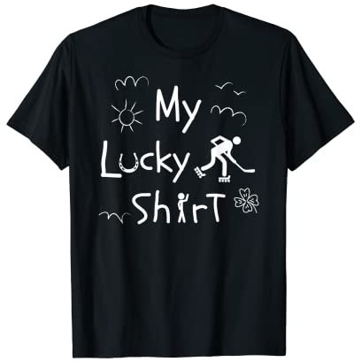 Inliner-Skaterhockey Hockeyball lustiges Inlinehockey T-Shirt