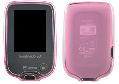 caseroxx protective case compatible with Freestyle Libre 3 [blood glucose meter Protective cover in pink]