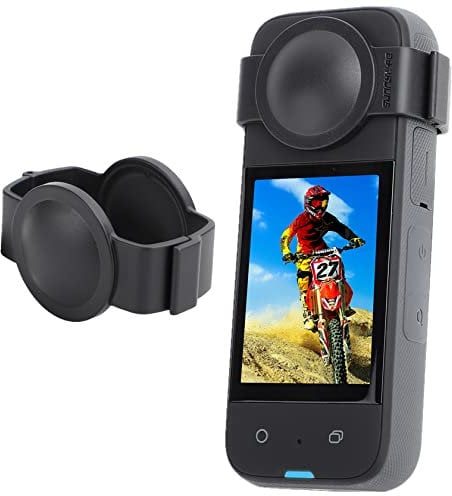 Hensych Fish Eye Lens Protector Cover Guard for Insta360 X3,Lens Guard Lens Cover Buckle Design Hard Cap Protective Case for Insta360 X3 Accessories