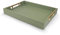 NELONY Wooden Decorative Coffee Table Tray, 16 Serving Tray with Handles, Matte Finish Decorative Tray, Ottoman Tray for Living Room, Perfume, Vanity Dresser Organizer (Olive Green)