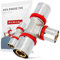 T-Stück PEX Pressfitting 25 x 20 x 25 mm mit Dichtungsringe Oring für Aluverbundrohr Mehrschichtverbundrohr Verbundrohr Heizung Sanitärsysteme Trinkwasserinstallation | Dichtheit 10 Bar
