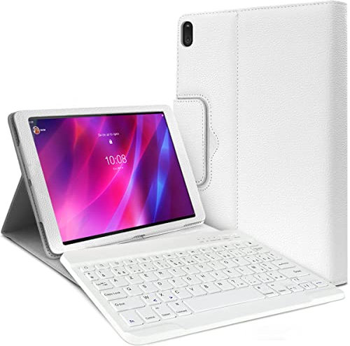 Karylax - Étui de Protection Blanc Clavier Azerty Bluetooth pour Lenovo Tab P11 /Tab P11 Plus 11 2021 (TB-J606F/J606L/J607)