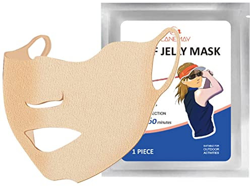 Aibyks Sonnengesichtsabdeckung | Kühlende UV-Schutzmaske - Under Face Mask Area Cooling Patch mit Ohrschlaufen für Golf- und Outdoor-Sportaktivitäten Sunblock Shield