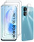 Fyqzio [3+2 Piezas Cristal templado compatible con Honor 90 Lite y protector de pantalla de cámara,sin burbujas,dureza 9H,antiarañazos,HD protector de pantalla
