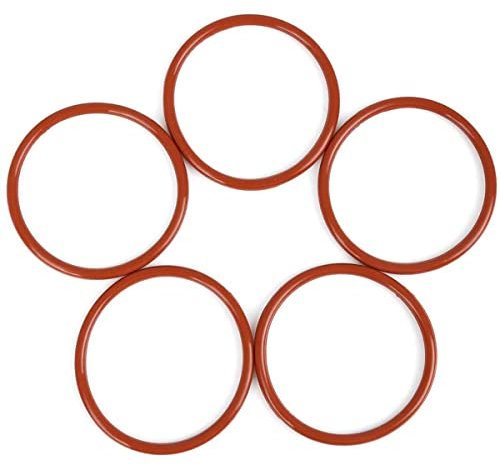 Gummi-O-Ring-Dichtringe, Öldichtung, Unterlegscheiben, Silikonkautschuk-Hahndichtung, Sanitär-Silikondichtungen 250 mm x 5 mm (5 Stück), 230 mm x 5 mm (5 Stück) (Size : 230mmx5mm(5pcs))