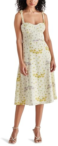 Steve Madden Apparel Damen Carlynn Kleid, Mehrfarbig/Meereswellen (Ocean Tides), 34