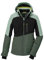 killtec Damen Skijacke/Funktionsjacke mit abzippbarer Kapuze, Schneefang und Unterarmventilation KSW 37 WMN SKI JCKT, hell stahlmint, 42, 41971-000