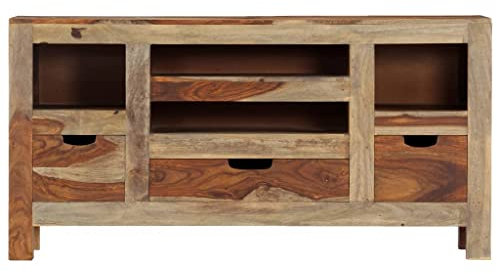 KTHLBRH Wohnzimmerschrank Esszimmerschrank Anrichte Sideboard 100x30x50 cm Massivholz Palisander für Küche, Wohnzimmer, Aufenthaltsraum