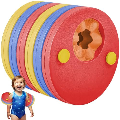 Kinder-Schwimmflügel, 6 Stück, EVA-Schaum-Armbänder für Kinder, Schwimmarmring, Kinder-Arm-Scheiben, Schwimmkörper für Kinder, Schwimmtraining