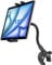 Dosvsi Tablet Halter für Spinning Fahrrad, Schwerlast Schwanenhals Laufband Tablet Halterung, Crosstrainer Heimtrainer Lenker Ständer für iPad Pro 12.9 Mini Air, Tab, Z Fold, iPhone, 4-13 Geräte